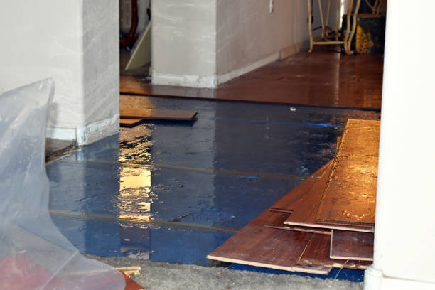 Professional Basement Flooding technician working in Warner, OK